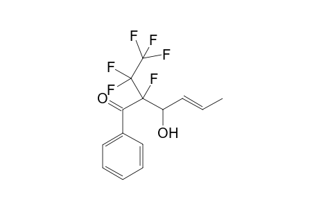 (E)-2-fluoro-3-hydroxy-2-(1,1,2,2,2-pentafluprpethyl)-1-phenyl-4-hexen-1-one