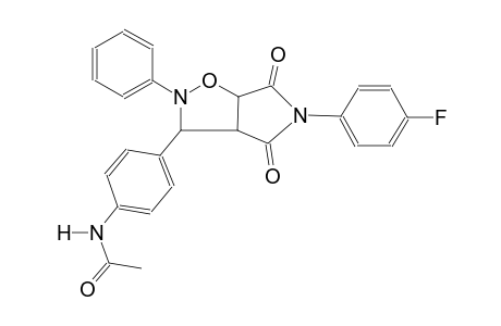 N-{4-[5-(4-fluorophenyl)-4,6-dioxo-2-phenylhexahydro-2H-pyrrolo[3,4-d]isoxazol-3-yl]phenyl}acetamide