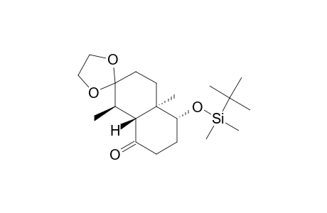 (4'.alpha.,4a'.alpha.,8'.beta.,8a'.beta.)-4'-[(tert-Butyldimethylsilyl)oxy]octahydro-4a',8'-dimethylspiro[1,3-dioxolane-2,7'(6'H)naphthalen]-1'(2'H)-one