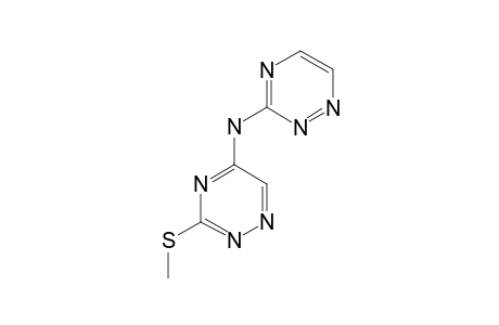 5-(3-METHYLSULFANYL-1,2,4-TRIAZINYL)-(2-TRIAZINYL)-AMINE