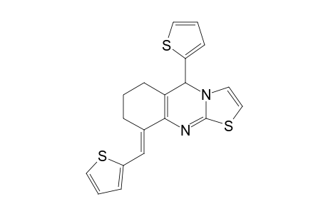 9-(thiophen-2-ylmethylidene)-5-(thien-2-yl)-6,7,8,9-tetrahydro-5H-thiazolo[2,3-b]quinazoline
