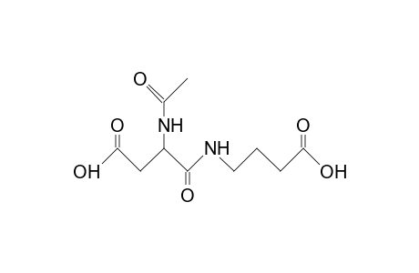 3-Acetamido-4-oxidanylidene-4-[(4-oxidanyl-4-oxidanylidene-butyl)amino]butanoic acid