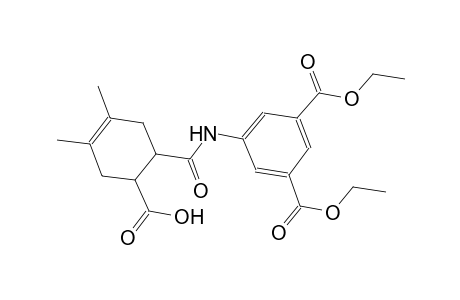 6-{[3,5-bis(ethoxycarbonyl)anilino]carbonyl}-3,4-dimethyl-3-cyclohexene-1-carboxylic acid