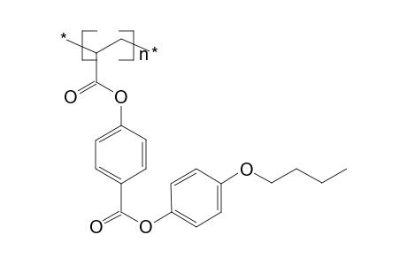 Poly[1-(butoxy-1,4-phenyleneoxy-1,4-benzoyloxycarbonyl)ethylene]
