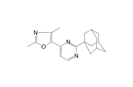 2-(1-Adamantyl)-4-(2,4-dimethyl-1,3-oxazol-5-yl)pyrimidine