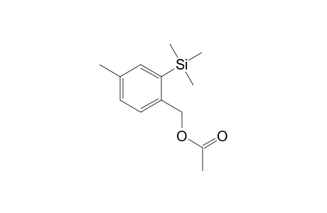 4-Methyl-2-(trimethylsilyl)benzyl acetate