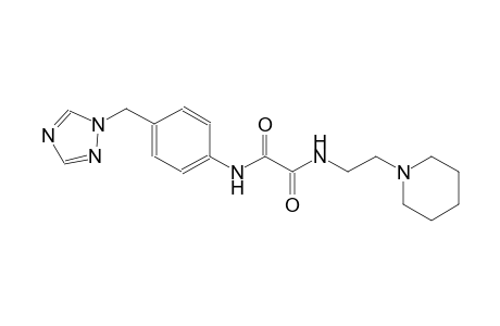 ethanediamide, N~1~-[2-(1-piperidinyl)ethyl]-N~2~-[4-(1H-1,2,4-triazol-1-ylmethyl)phenyl]-