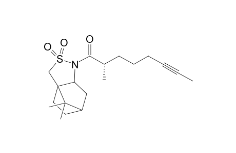 (S)-1-(10,10-Dimethyl-3,3-dioxo-3lambda*6*-thia-4-aza-tricyclo[5.2.1.0*1,5*]dec-4-yl)-2-methyl-oct-6-yn-1-one