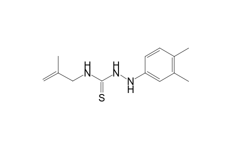 2-(3,4-dimethylphenyl)-N-(2-methylallyl)hydrazinecarbothioamide