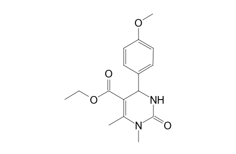 Ethyl 4-(4'-methoxyphenyl)-1,6-dimethyl-2-oxo-1,2,3,4-tetrahydropyrimidin-5-carboxylate