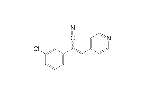 α-(m-chlorophenyl)-4-pyridineacrylonitrile