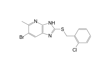 6-bromo-2-[(2-chlorobenzyl)sulfanyl]-5-methyl-3H-imidazo[4,5-b]pyridine