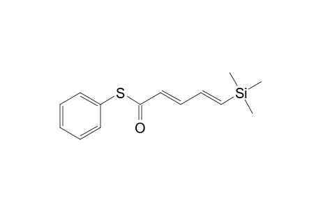 (2E,4E)-5-trimethylsilylpenta-2,4-dienethioic acid S-phenyl ester