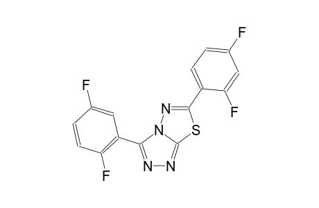 [1,2,4]triazolo[3,4-b][1,3,4]thiadiazole, 6-(2,4-difluorophenyl)-3-(2,5-difluorophenyl)-