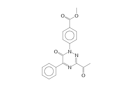 4-(3-Acetyl-6-oxo-5-phenyl-6H-[1,2,4]triazin-1-yl)benzoic acid, methyl ester