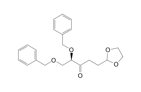 (2R)-1,2-Dibenzyloxy-5-(1,3-dioxolan-2-yl)pentan-3-one