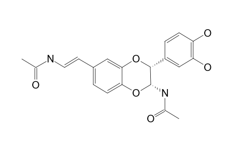 CIS-2-(3',4'-DIHYDROXYPHENYL)-3-ACETYLAMINO-7-(N-ACETYL-2''-AMINO-ETHYLENE)-1,4-BENZODIOXANE