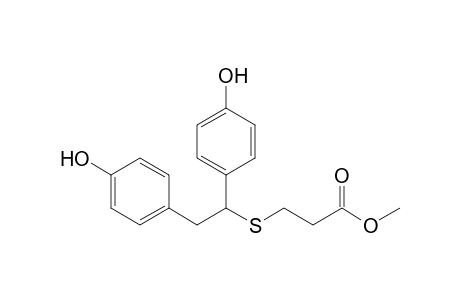 3-[1,2-bis(4-hydroxyphenyl)ethylthio]propanoic acid methyl ester