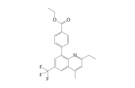 4-[2-ethyl-4-methyl-6-(trifluoromethyl)-8-quinolinyl]benzoic acid ethyl ester