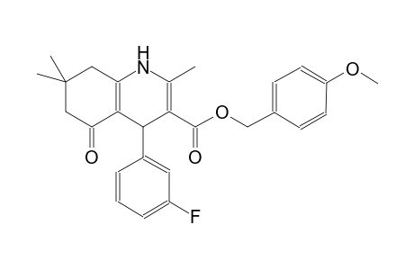 3-quinolinecarboxylic acid, 4-(3-fluorophenyl)-1,4,5,6,7,8-hexahydro-2,7,7-trimethyl-5-oxo-, (4-methoxyphenyl)methyl ester