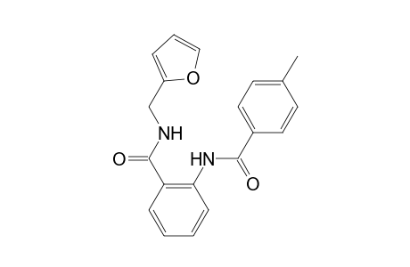Benzamide, N-(2-furfuryl)-2-(4-methylbenzoylamino)-