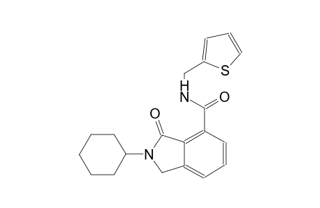 2-cyclohexyl-3-oxo-N-(2-thienylmethyl)-4-isoindolinecarboxamide