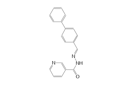 N'-[(E)-[1,1'-biphenyl]-4-ylmethylidene]nicotinohydrazide