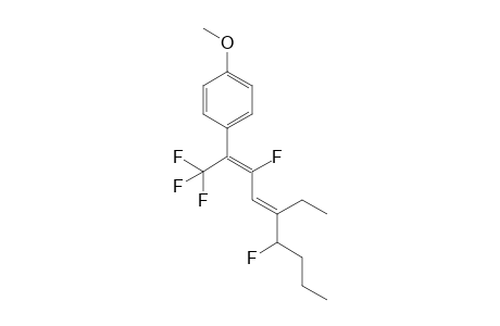 1,1,1,3,6-Pentafluoro-2-(4-methoxyphenyl)-5-ethylnona-2E,4E-diene