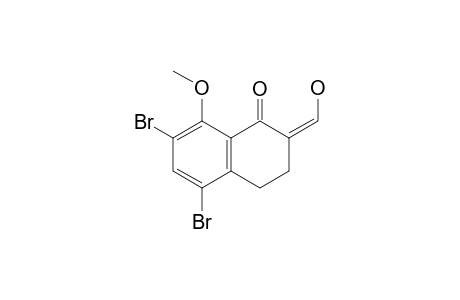 (2Z)-5,7-dibromo-2-(hydroxymethylidene)-8-methoxy-3,4-dihydronaphthalen-1-one