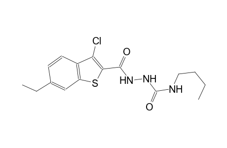 N-butyl-2-[(3-chloro-6-ethyl-1-benzothien-2-yl)carbonyl]hydrazinecarboxamide
