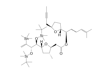 [(1R)-1-[(2R,5R)-5-but-2-ynyltetrahydrofuran-2-yl]-5-methyl-hexa-2,4-dienyl] 2-[(2S,3R,5R)-5-[(1S,2S)-1,2-bis[[tert-butyl(dimethyl)silyl]oxy]-3-trimethylstannyl-but-3-enyl]-3-methyl-tetrahydrofuran-2-yl]acetate