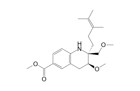 (2S,3S)-2-(3,4-Dimethyl-3-pentenyl)-6-methoxycarbonyl-2-methoxymethyl-3-methoxy-1,2,3,4-tetrahydroquinoline
