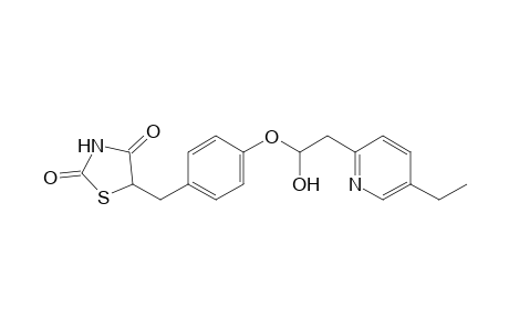 5-((4-(2-(5-Ethyl-2-pyridyl)-1-hydroxyethoxy)phenyl)methyl)-2,4-thiazolidinedione