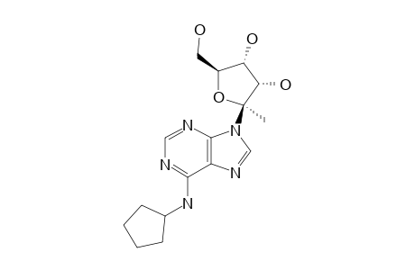 N6-CYCLOPENTYL-9H-(1-DEOXY-BETA-D-PSICOFURANOSYL)-ADENINE