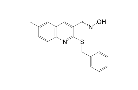 2-(Benzylthio)-6-methylquinoline-3-carbaldehyde oxime