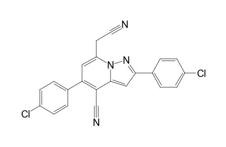 2,5-bis(4-chlorophenyl)-7-(cyanomethyl)-4-pyrazolo[1,5-a]pyridinecarbonitrile