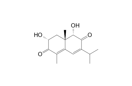 2,6-Naphthalenedione, 1,7,8,8a-tetrahydro-1,7-dihydroxy-5,8a-dimethyl-3-(1-methylethyl)-, (1.alpha.,7.alpha.,8a.beta.)-(.+-.)-