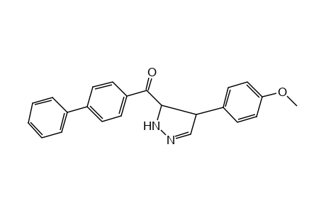 4-BIPHENYLYL 4-(p-METHOXYPHENYL)-2-PYRAZOLIN-5-YL KETONE