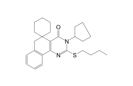 2-(butylthio)-3-cyclopentyl-3H-spiro[benzo[h]quinazoline-5,1'-cyclohexan]-4(6H)-one