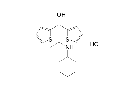 1,1-di(2-thienyl)-2-cyclohexylamino-1-propanol, hydrochloride