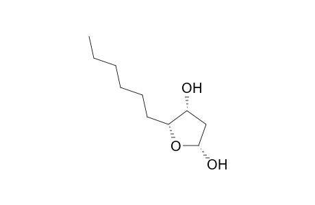 (2R,4R,5R) and (2S,4R,5R)-5-Hexyltetrahydrofurane-2,4-diol