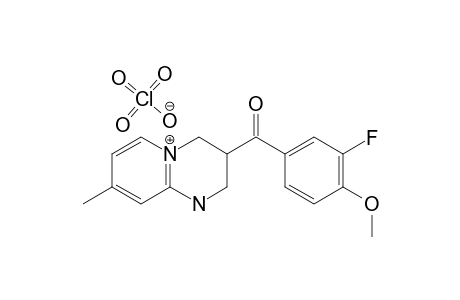 3-(3-FLUORO-4-METHOXYBENZOYL)-1,2,3,4-TETRAHYDRO-8-METHYL-2H-PYRIDO-[1,2-A]-PYRIMIDINE-HYDROPERCHLORATE