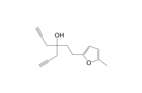 4-[2-(5-Methylfuran-2-yl)ethyl]hepta-1,6-diyn-4-ol