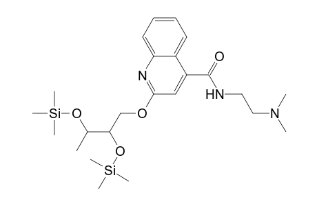 2-(2,3-Ditrimethylsilyloxybutoxy)-n-(2-(dimethylamino)ethyl)-4-quinolinecarboxamide