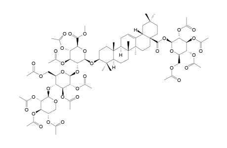 #7A;3-O-[[BETA-D-GLUCOPYRANOSYL-(1->2)]-[BETA-D-XYLOPYRANOSYL-(1->4)]-BETA-D-METHYLGLUCURONOPYRANOSYL]-28-O-BETA-D-GLUCOPYRANOSYL-OLEANOLATE-METHYLESTER-PERACE