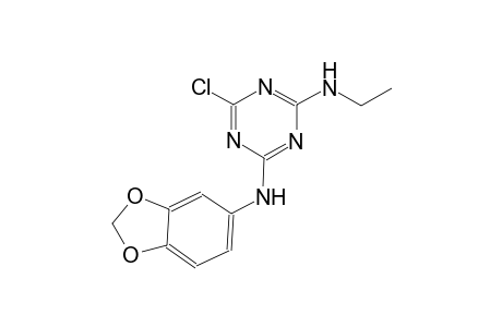 1,3,5-triazine-2,4-diamine, N~2~-(1,3-benzodioxol-5-yl)-6-chloro-N~4~-ethyl-