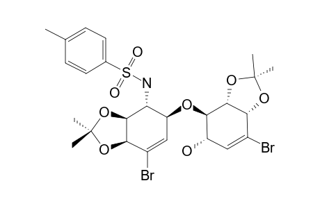 N-[(3aS,4R,5S,7aS)-5-[[(3aS,4R,5S,7aS)-7-bromo-5-hydroxy-2,2-dimethyl-3a,4,5,7a-tetrahydro-1,3-benzodioxol-4-yl]oxy]-7-bromo-2,2-dimethyl-3a,4,5,7a-tetrahydro-1,3-benzodioxol-4-yl]-4-methylbenzenesulfonamide