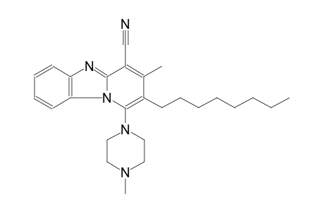 3-methyl-1-(4-methyl-1-piperazinyl)-2-octylpyrido[1,2-a]benzimidazole-4-carbonitrile