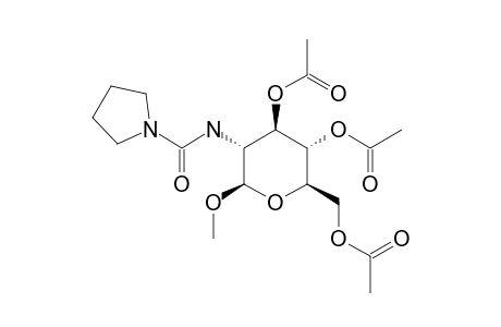 METHYL-3,4,6-TRI-O-ACETYL-2-DEOXY-2-(3'-N-PYRROLIDINYLURIDO)-BETA-D-GLUCOPYRANOSIDE