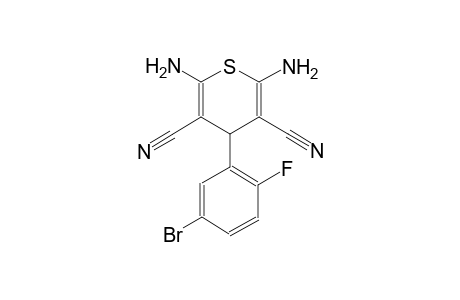 2,6-diamino-4-(5-bromo-2-fluorophenyl)-4H-thiopyran-3,5-dicarbonitrile
